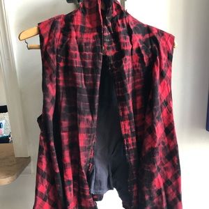 Anthropologie Plaid Vest